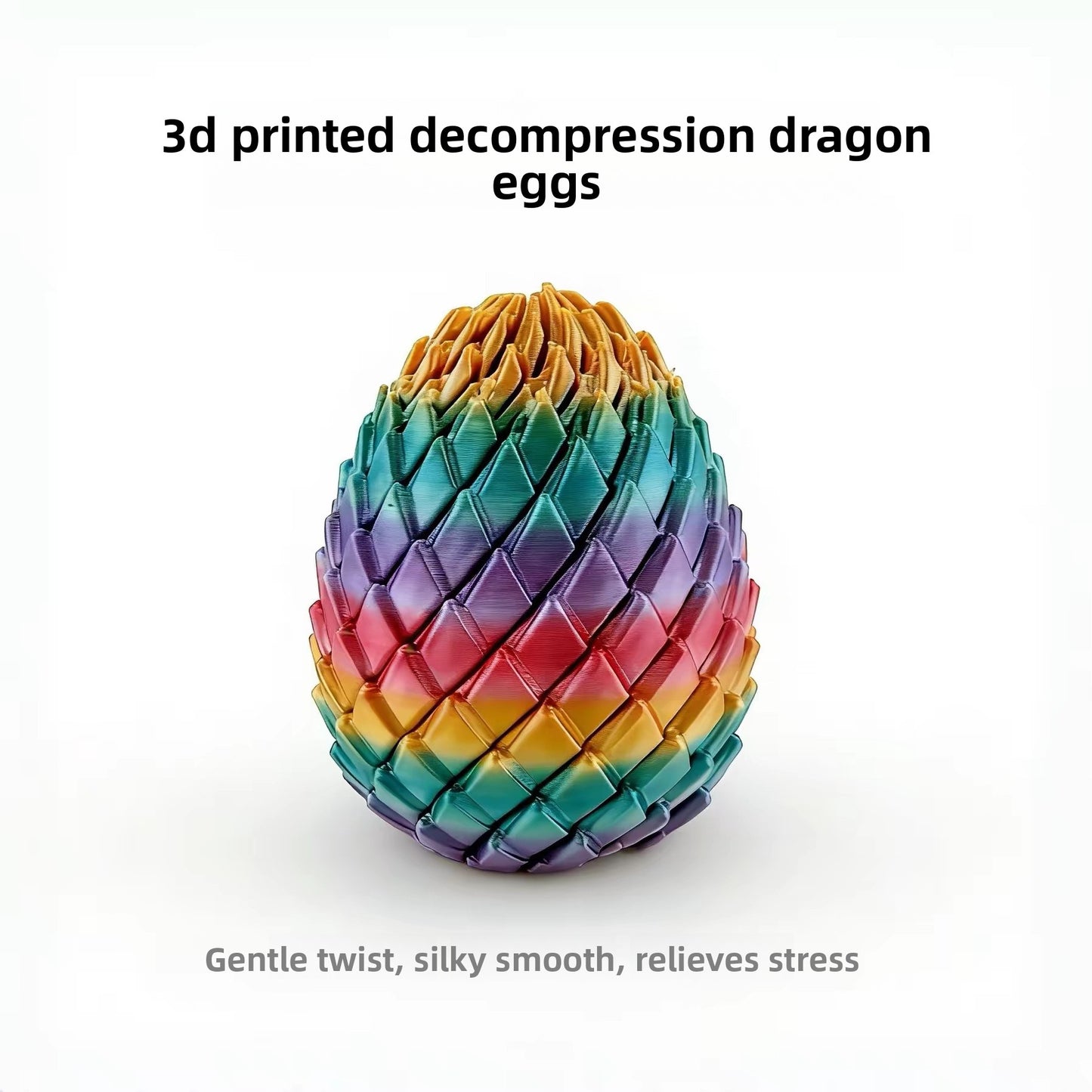 3D Printed Transforming Dragon Egg Fidget Toy ? Stress Relief Sensory Ball