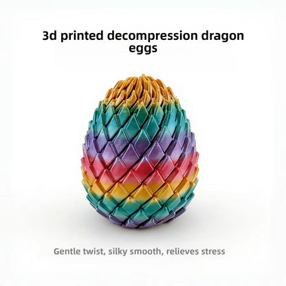 3D Printed Transforming Dragon Egg Fidget Toy ? Stress Relief Sensory Ball