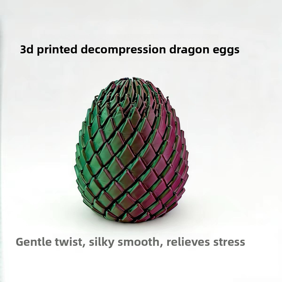 3D Printed Transforming Dragon Egg Fidget Toy ? Stress Relief Sensory Ball