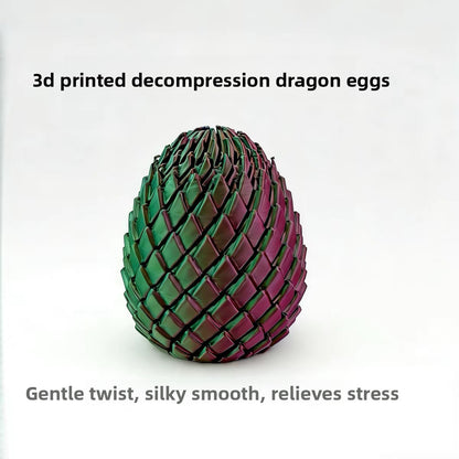 3D Printed Transforming Dragon Egg Fidget Toy ? Stress Relief Sensory Ball