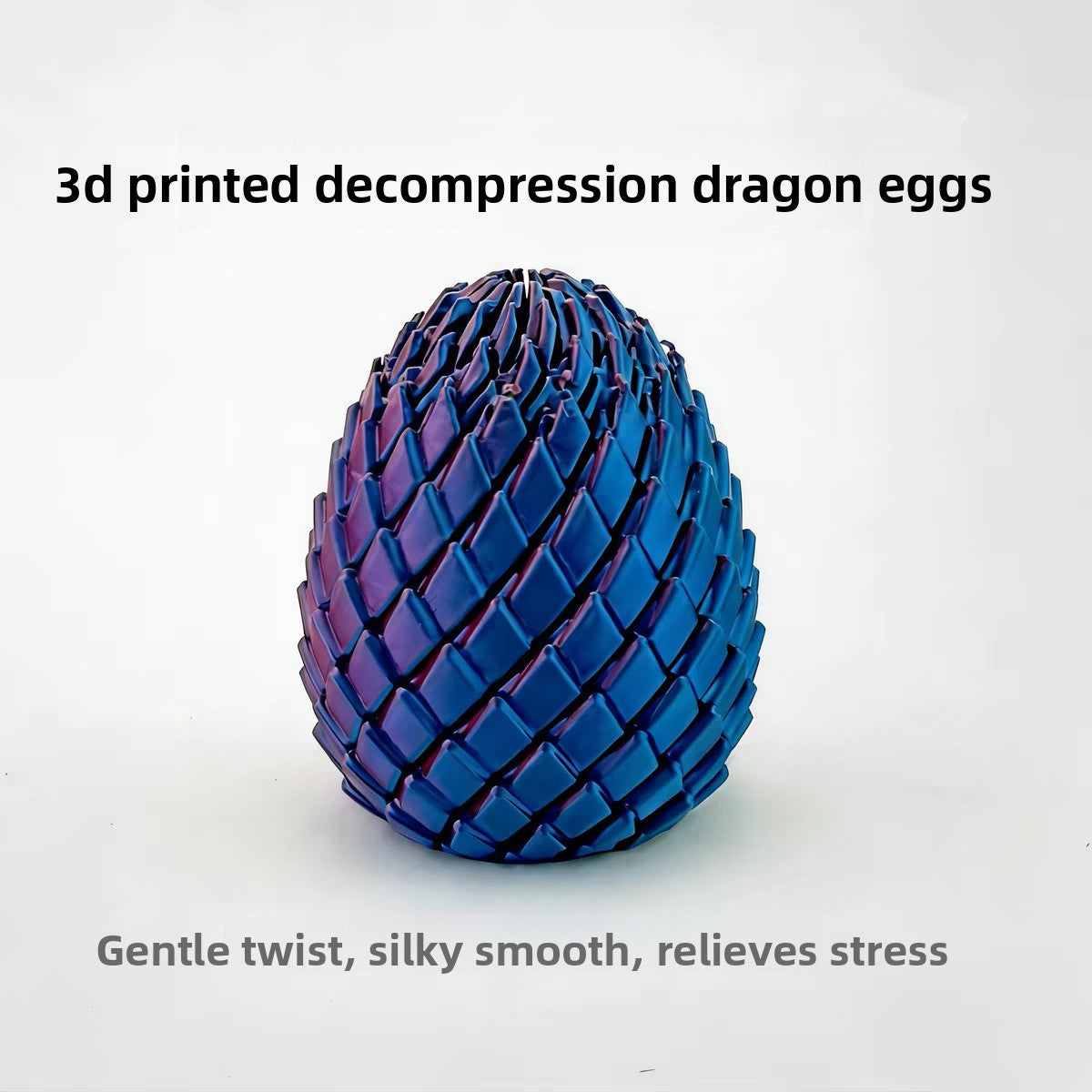 3D Printed Transforming Dragon Egg Fidget Toy ? Stress Relief Sensory Ball