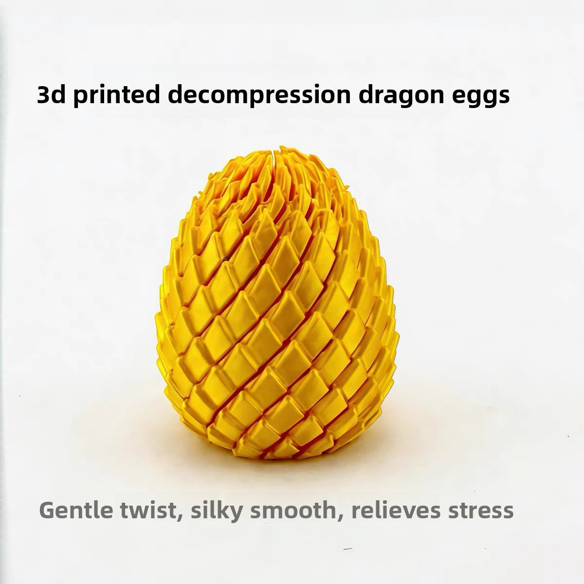 3D Printed Transforming Dragon Egg Fidget Toy ? Stress Relief Sensory Ball