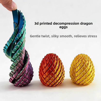 3D Printed Transforming Dragon Egg Fidget Toy ? Stress Relief Sensory Ball