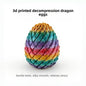 3D Printed Transforming Dragon Egg Fidget Toy ? Stress Relief Sensory Ball
