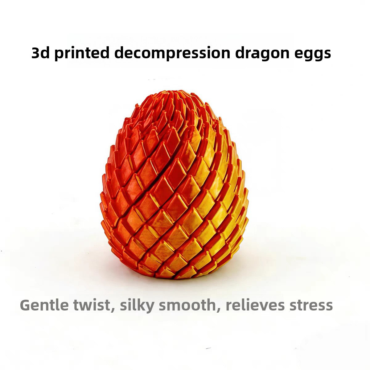 3D Printed Transforming Dragon Egg Fidget Toy ? Stress Relief Sensory Ball